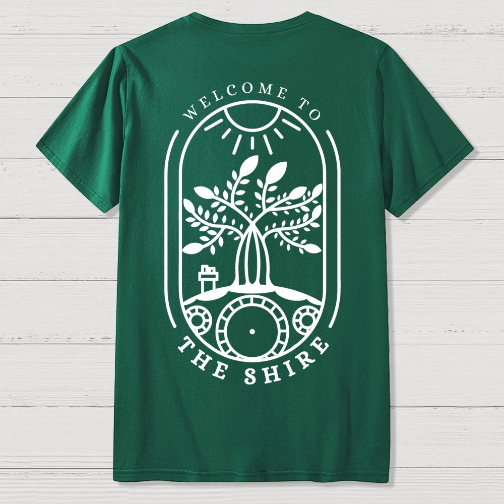 Shire Shirt Lord of Hobbiton Front And Back Printing  T-Shirt