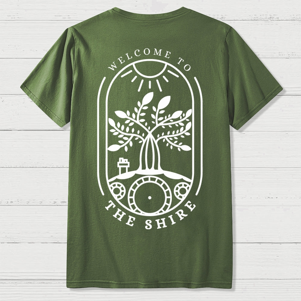 Shire Shirt Lord of Hobbiton Front And Back Printing  T-Shirt