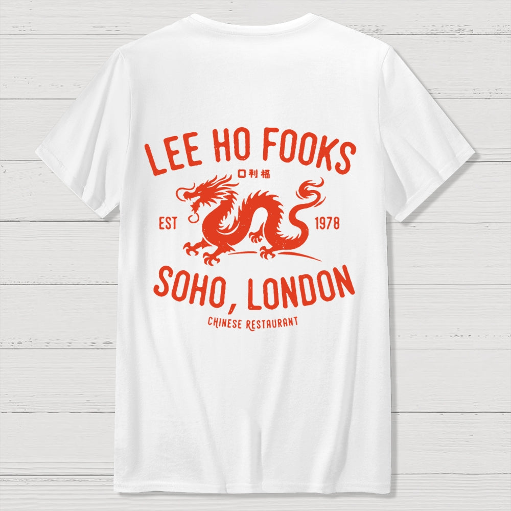 Lee Ho Fooks Vintage Resto Back Printing  T-Shirt