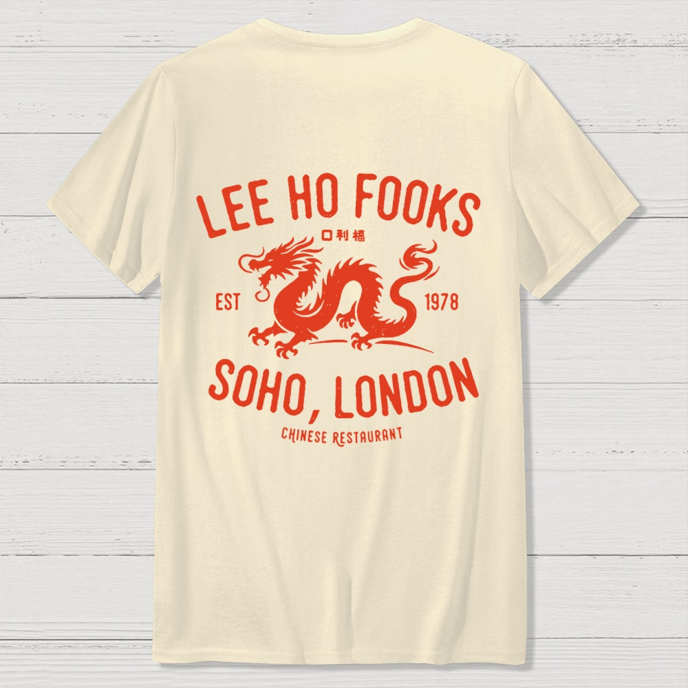 Lee Ho Fooks Vintage Resto Back Printing  T-Shirt