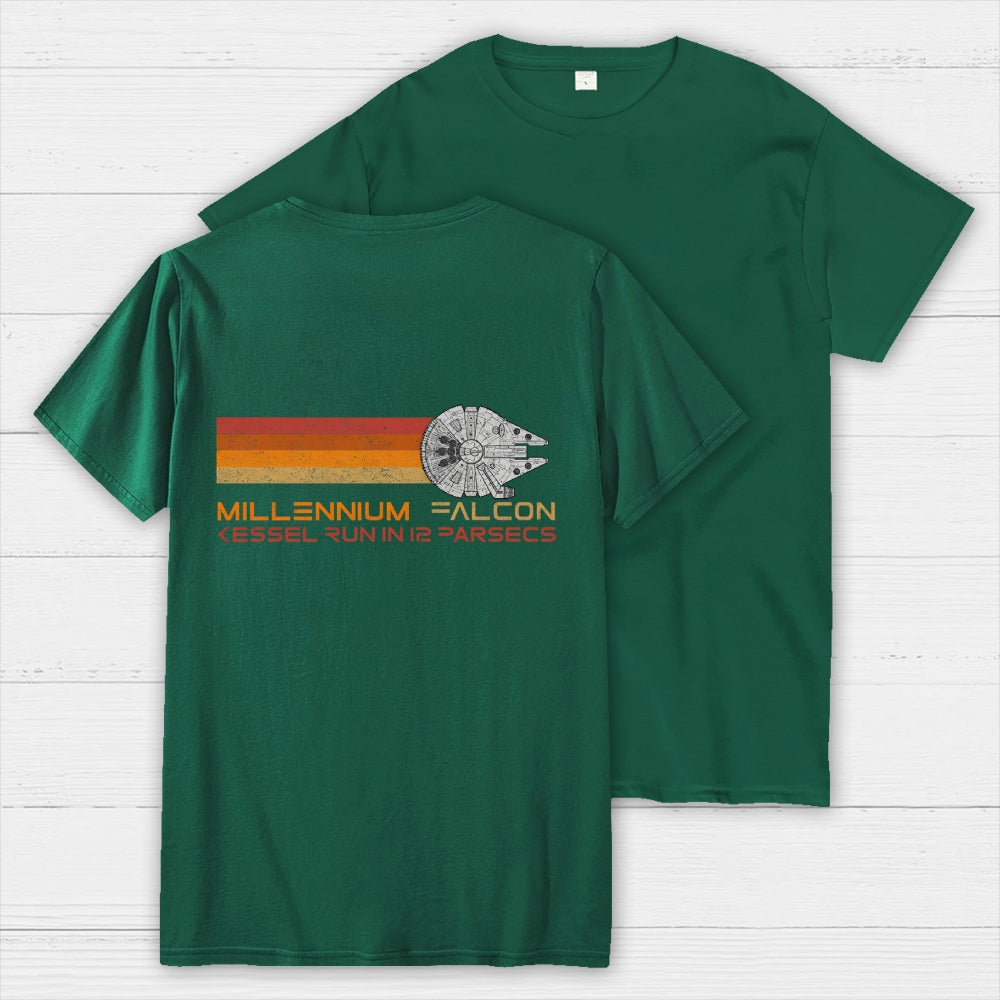 12 PARSECS Star Wars  Back Printing  T-Shirt