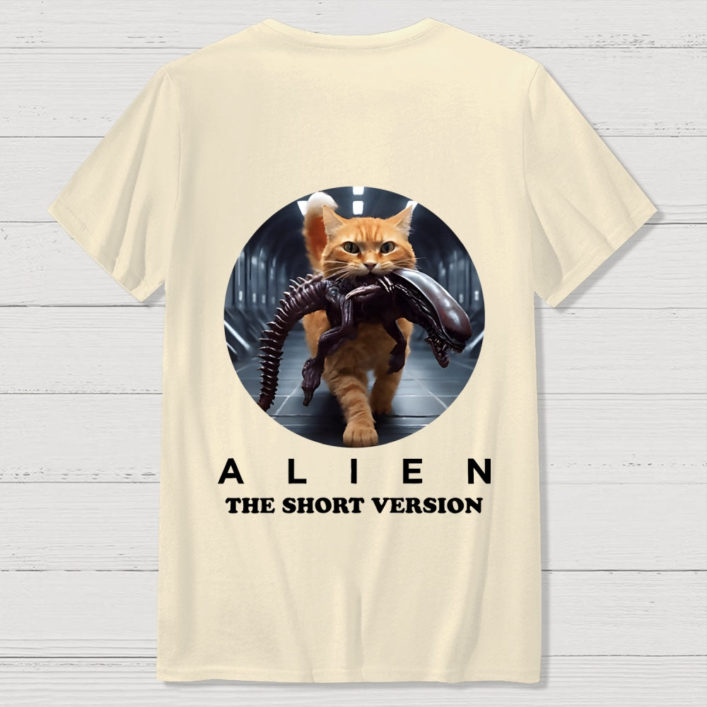 Alien The Short Version  Back Printing  T-Shirt