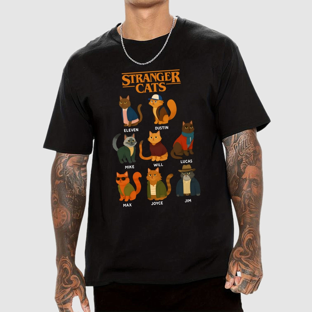 Stranger Things Cats  T-Shirt
