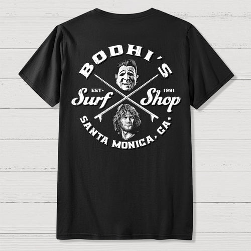 Bodhi's Surf Shop Back-Printed  T-Shirt