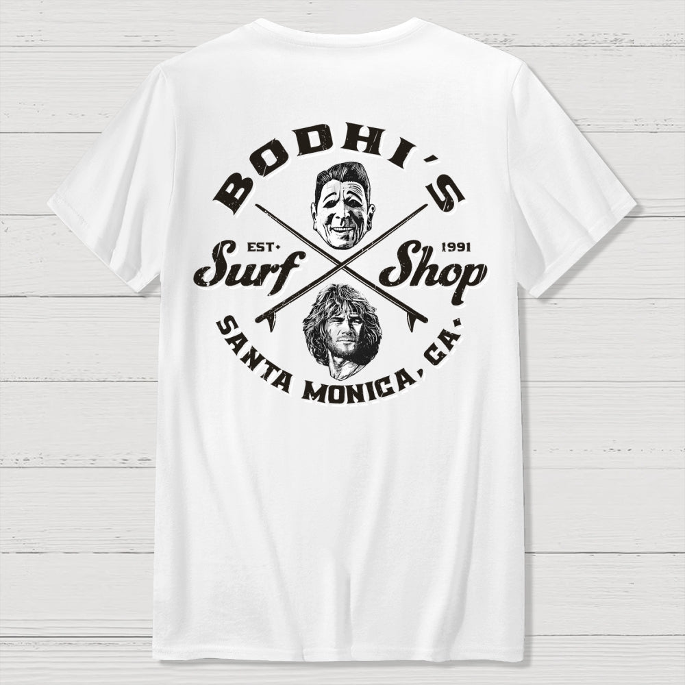 Bodhi's Surf Shop Back-Printed  T-Shirt