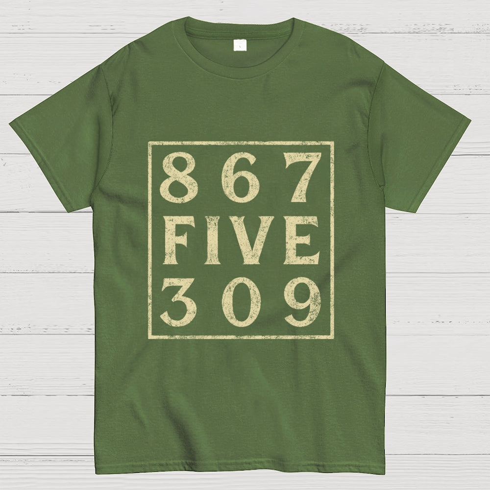 Music 867 Five 309 80S Pop Music  T-Shirt