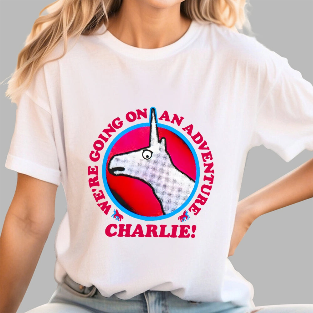 Charlie Unicorn We’Re Going On An Adventure  T-Shirt