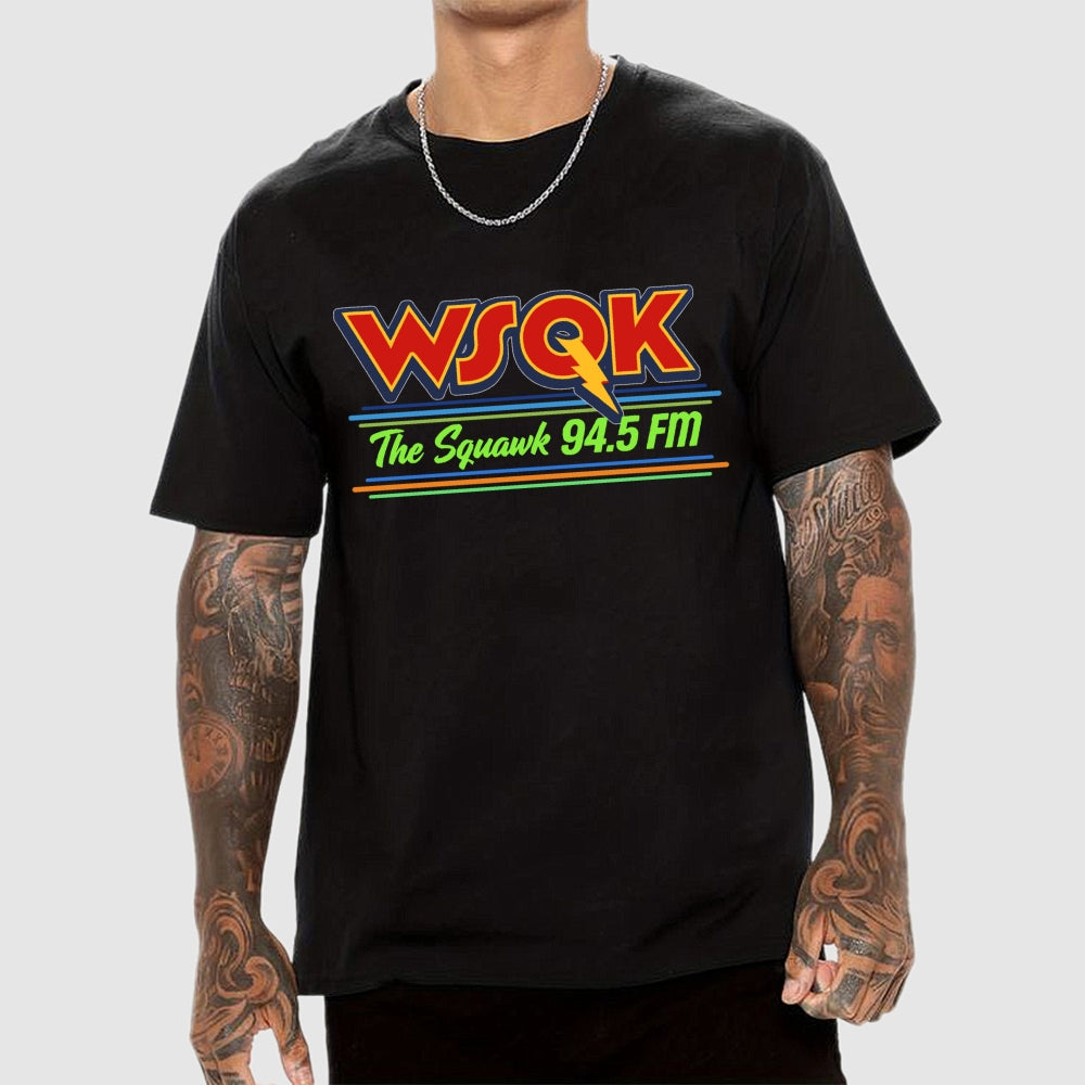 Stranger Things Season 5 WSQK The Squawk 94.5 FM Retro  T-Shirt