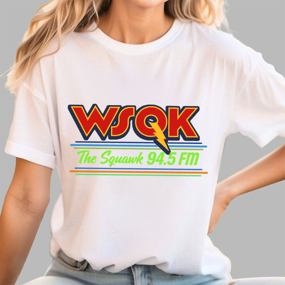 Stranger Things Season 5 WSQK The Squawk 94.5 FM Retro  T-Shirt