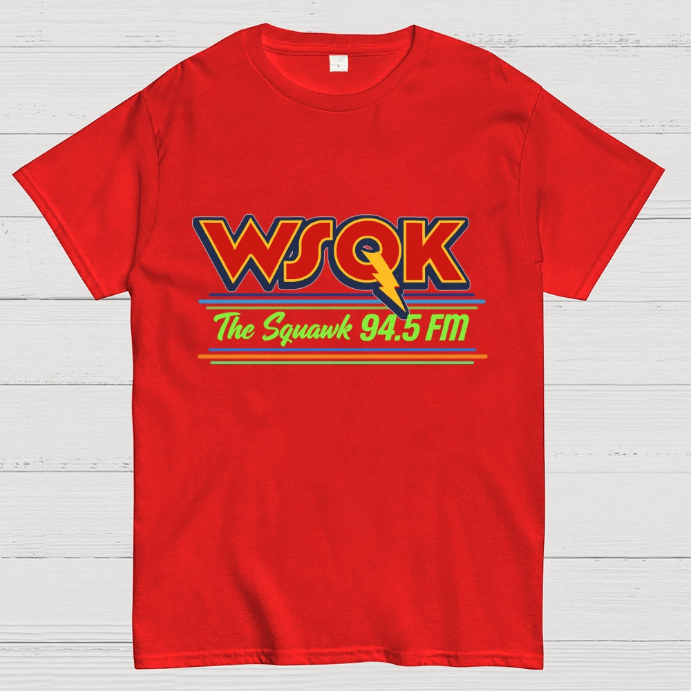 Stranger Things Season 5 WSQK The Squawk 94.5 FM Retro  T-Shirt