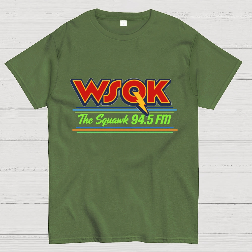 Stranger Things Season 5 WSQK The Squawk 94.5 FM Retro  T-Shirt