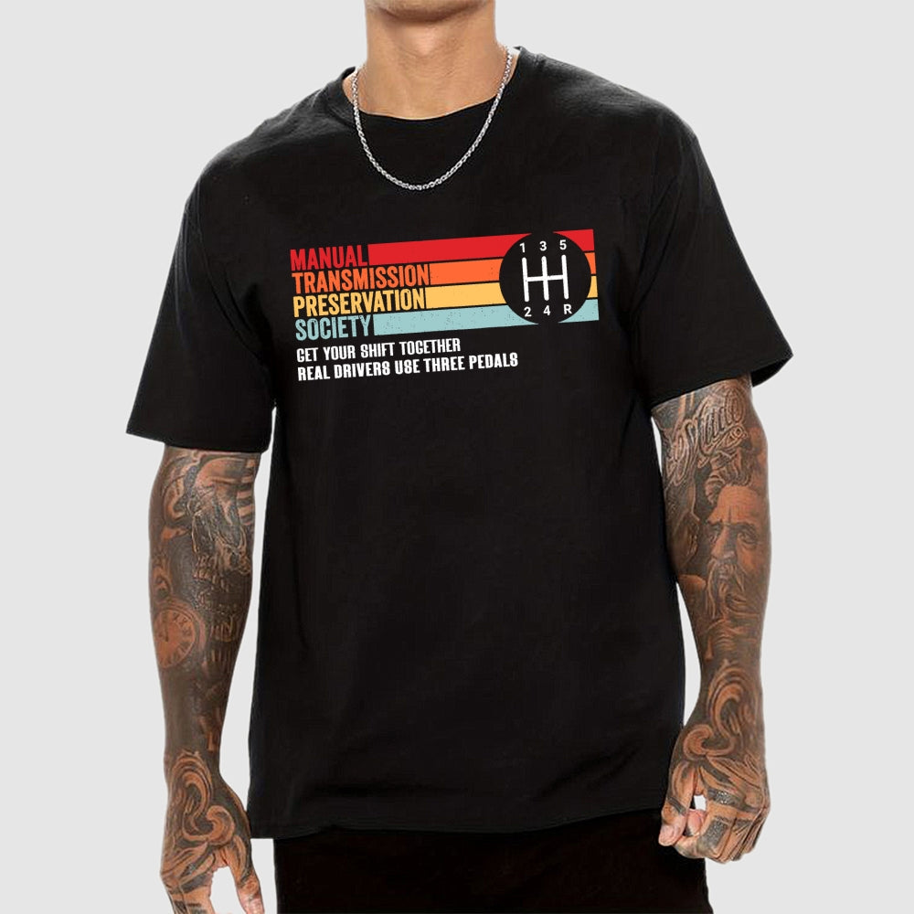 The Manual Transmission Preservation Society  T-Shirt