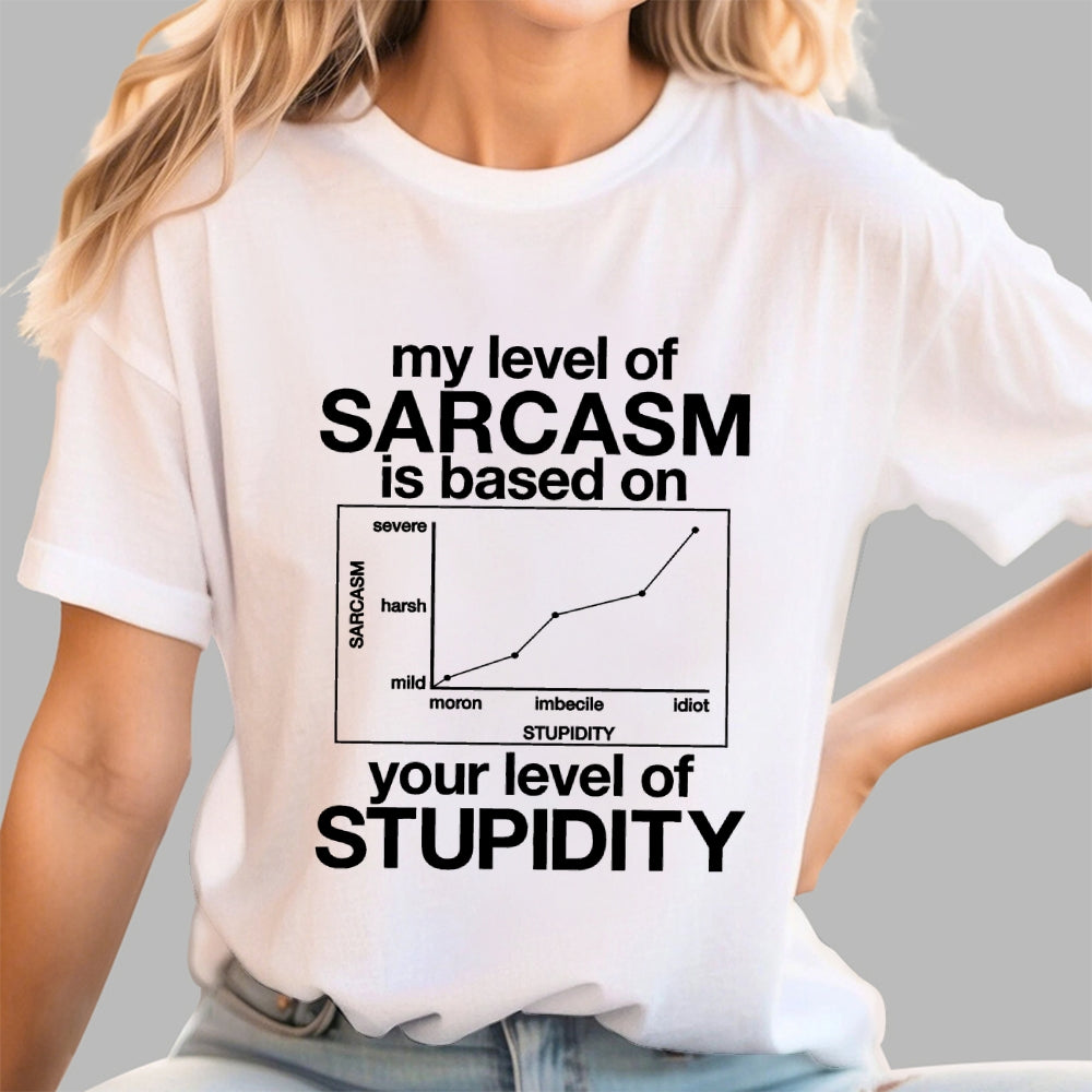 Sarcasm Level Chart  T-Shirt