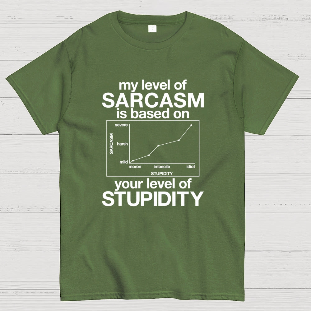 Sarcasm Level Chart  T-Shirt