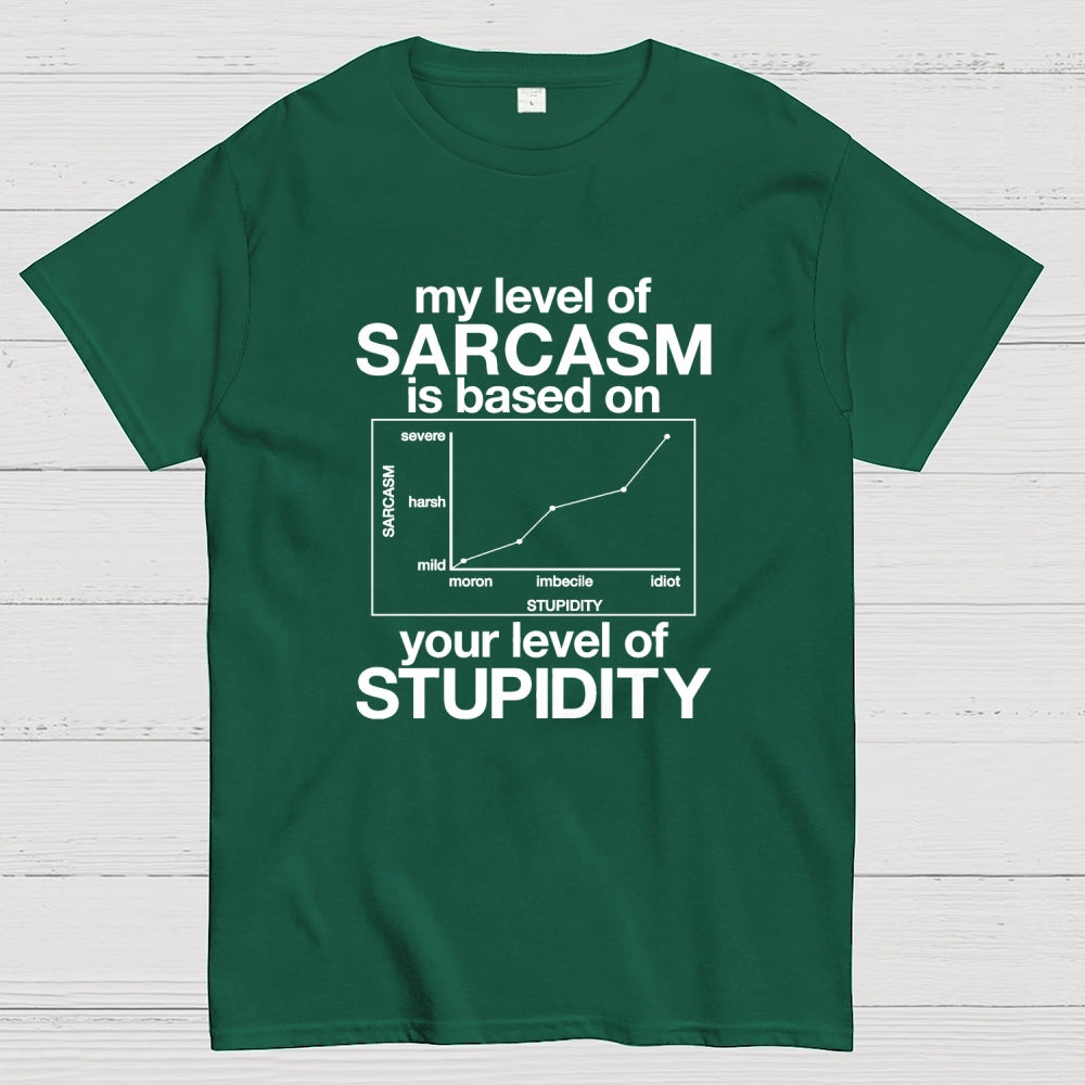 Sarcasm Level Chart  T-Shirt