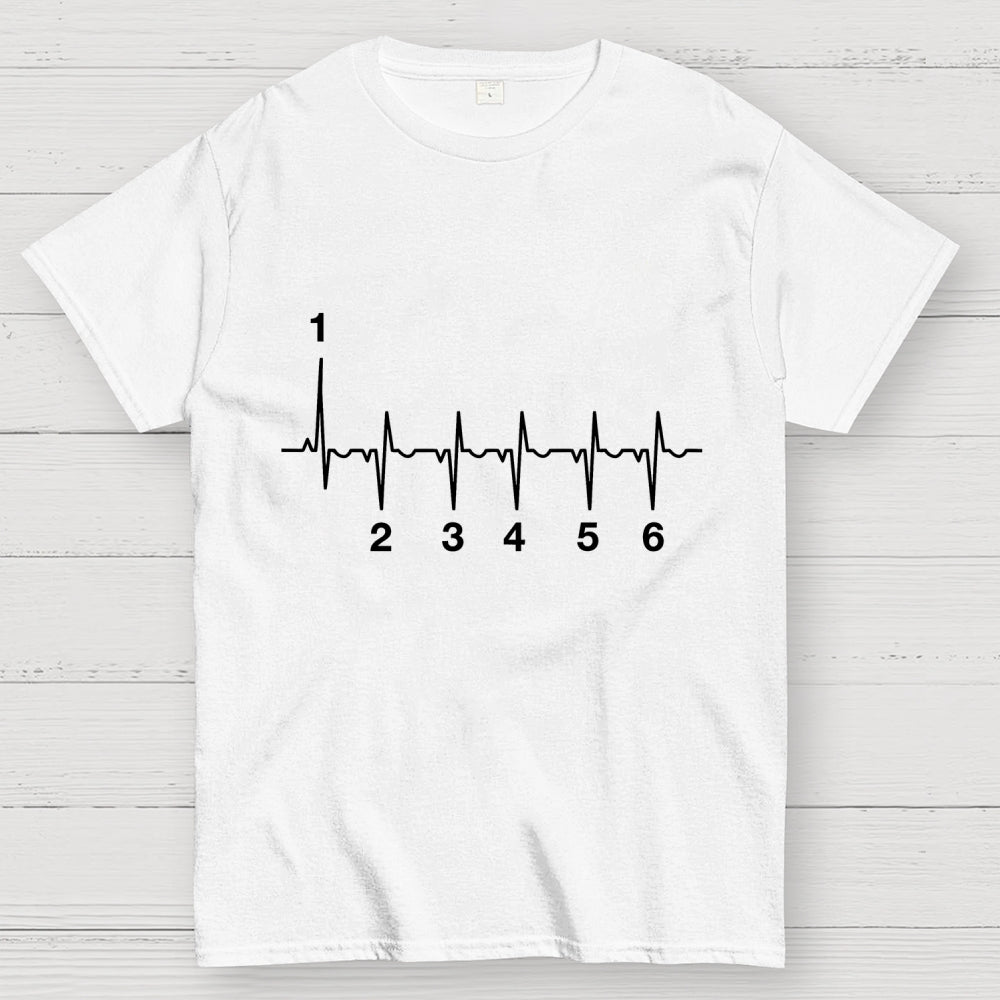 Motorcycle Motorcyclist Heartbeat  T-Shirt