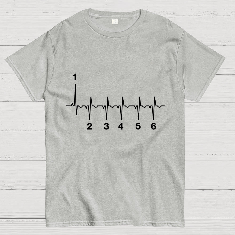 Motorcycle Motorcyclist Heartbeat  T-Shirt