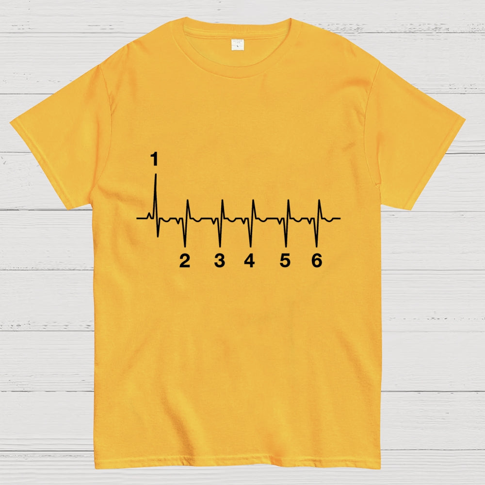 Motorcycle Motorcyclist Heartbeat  T-Shirt