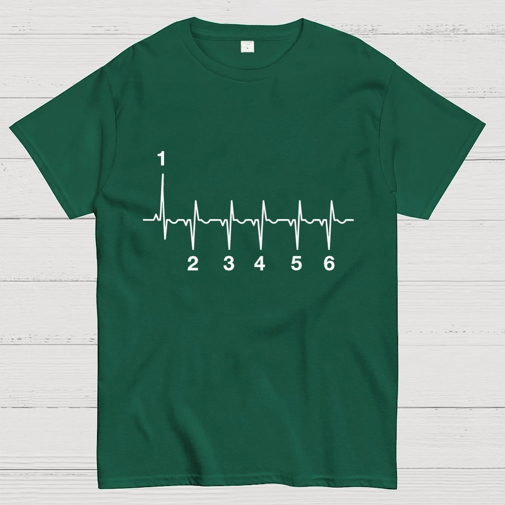 Motorcycle Motorcyclist Heartbeat  T-Shirt