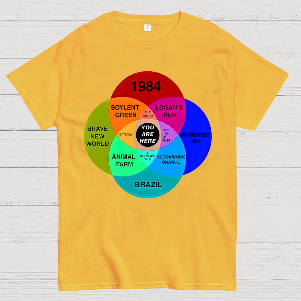 Dystopian Venn Diagram You Are Here  T-Shirt