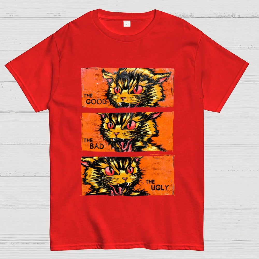 The Good The Bad The Ugly Cat  T-Shirt