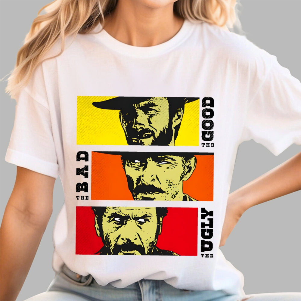 The Good The Bad The Ugly Cat  T-Shirt