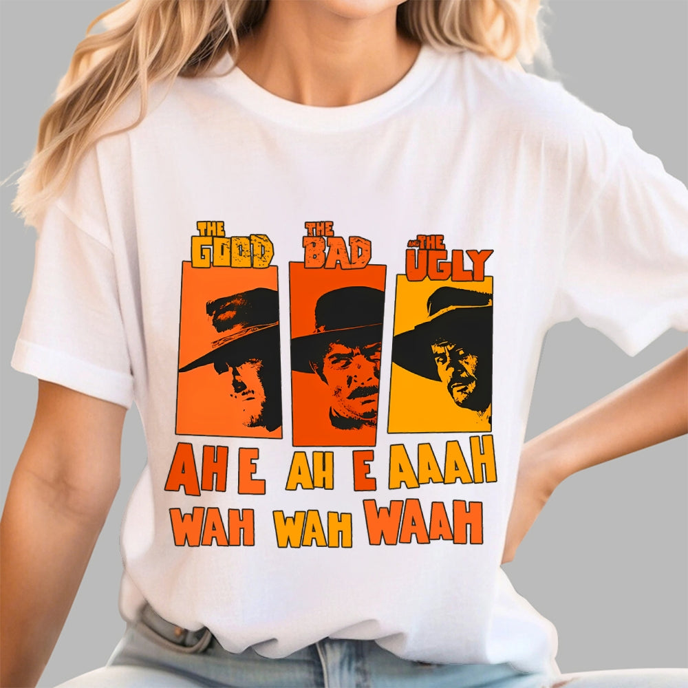 Sergio Leone`S „The Good The Bad And The Ugly“ - Ennio Morricone Theme „Ah E Ah E Ahh Wah Wah Wah  T-Shirt
