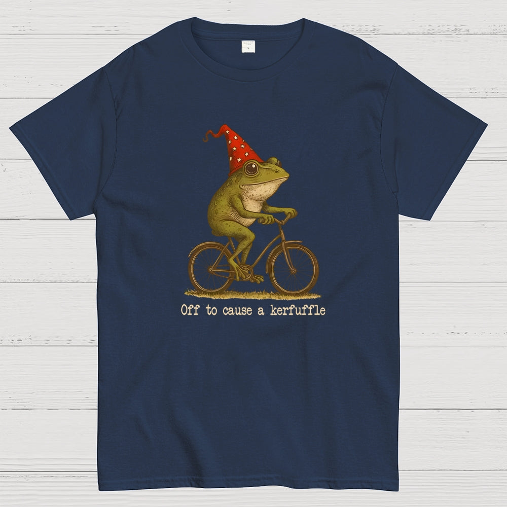 Off To Cause A Kerfuffle Frog  T-Shirt