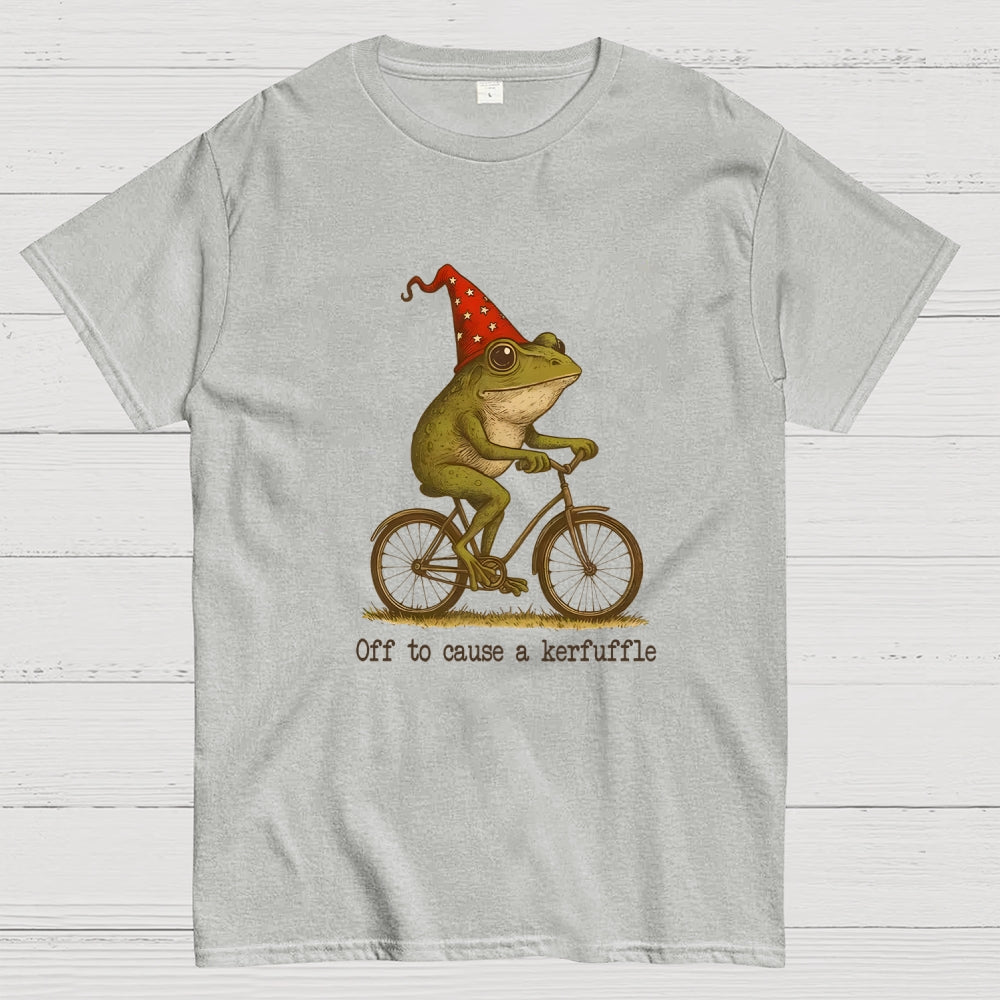 Off To Cause A Kerfuffle Frog  T-Shirt