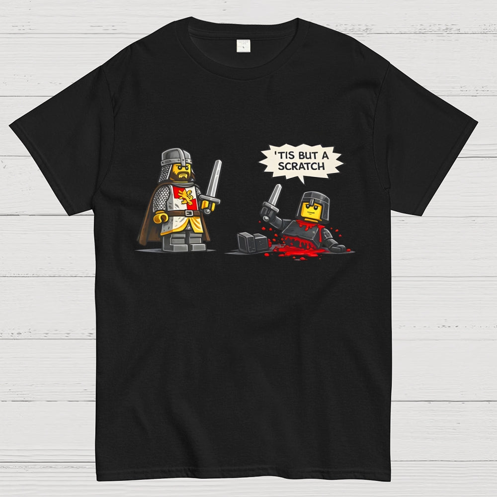 Tis But a Scratch  Medieval Knight Parody  Dark Humor  T-Shirt