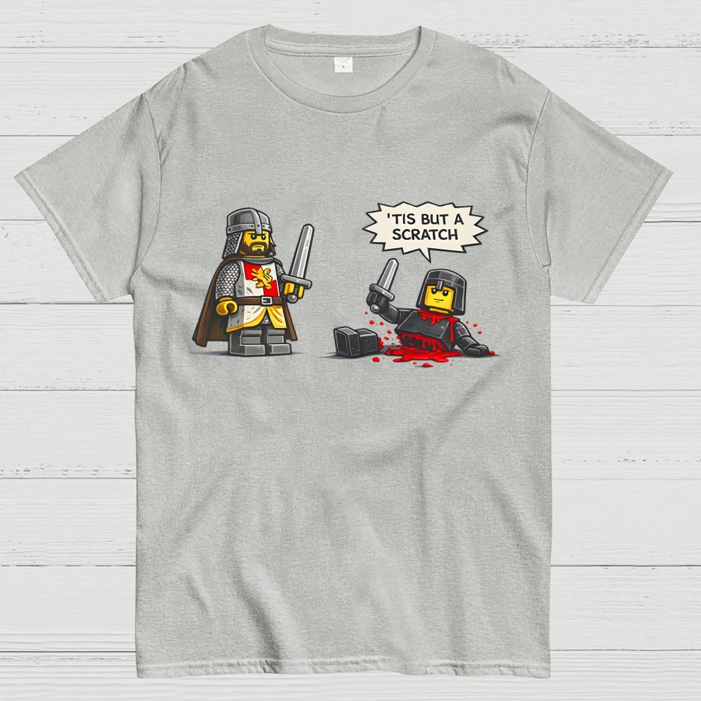 Tis But a Scratch  Medieval Knight Parody  Dark Humor  T-Shirt
