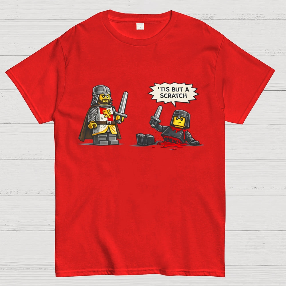 Tis But a Scratch  Medieval Knight Parody  Dark Humor  T-Shirt