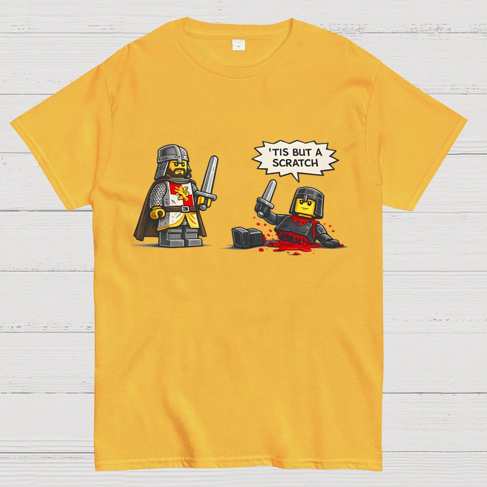 Tis But a Scratch  Medieval Knight Parody  Dark Humor  T-Shirt