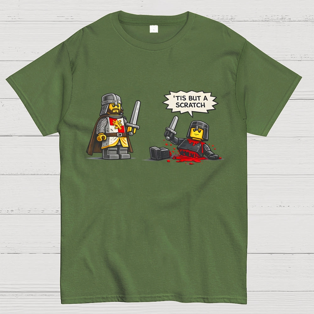 Tis But a Scratch  Medieval Knight Parody  Dark Humor  T-Shirt