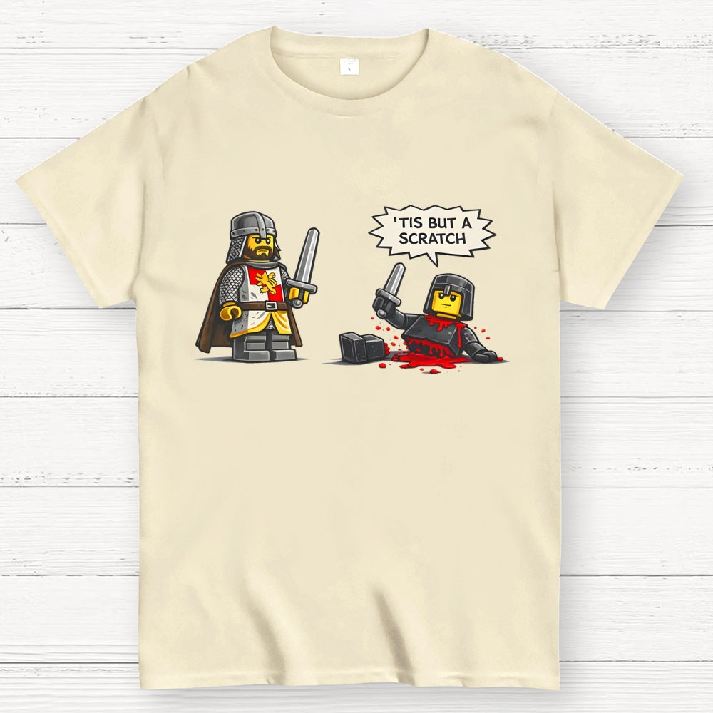 Tis But a Scratch  Medieval Knight Parody  Dark Humor  T-Shirt