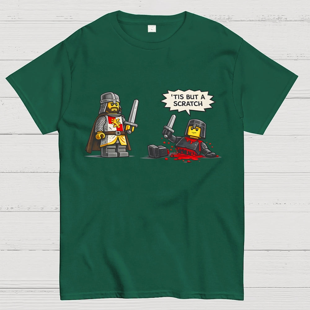 Tis But a Scratch  Medieval Knight Parody  Dark Humor  T-Shirt