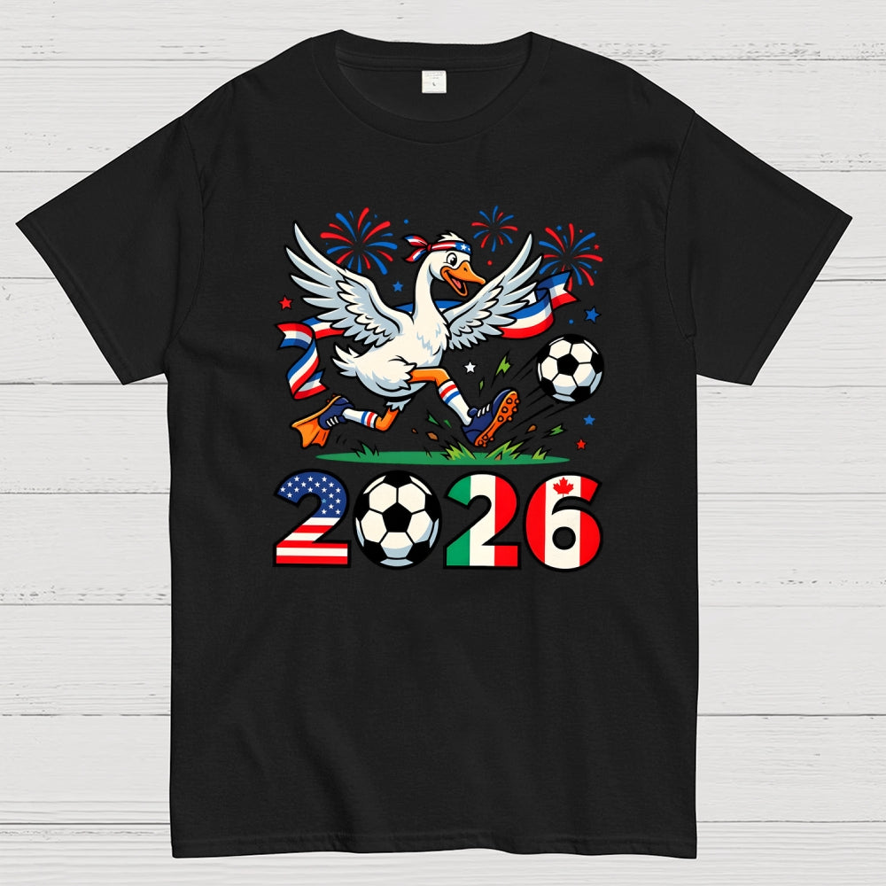 2026 World Cup Funny 2026 Soccer Goose  T-Shirt