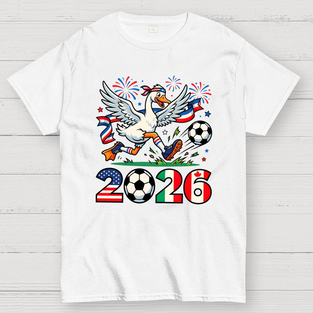 2026 World Cup Funny 2026 Soccer Goose  T-Shirt