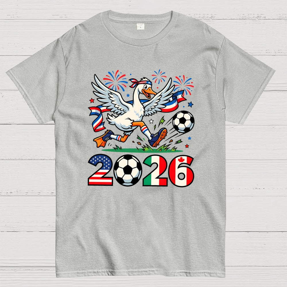 2026 World Cup Funny 2026 Soccer Goose  T-Shirt