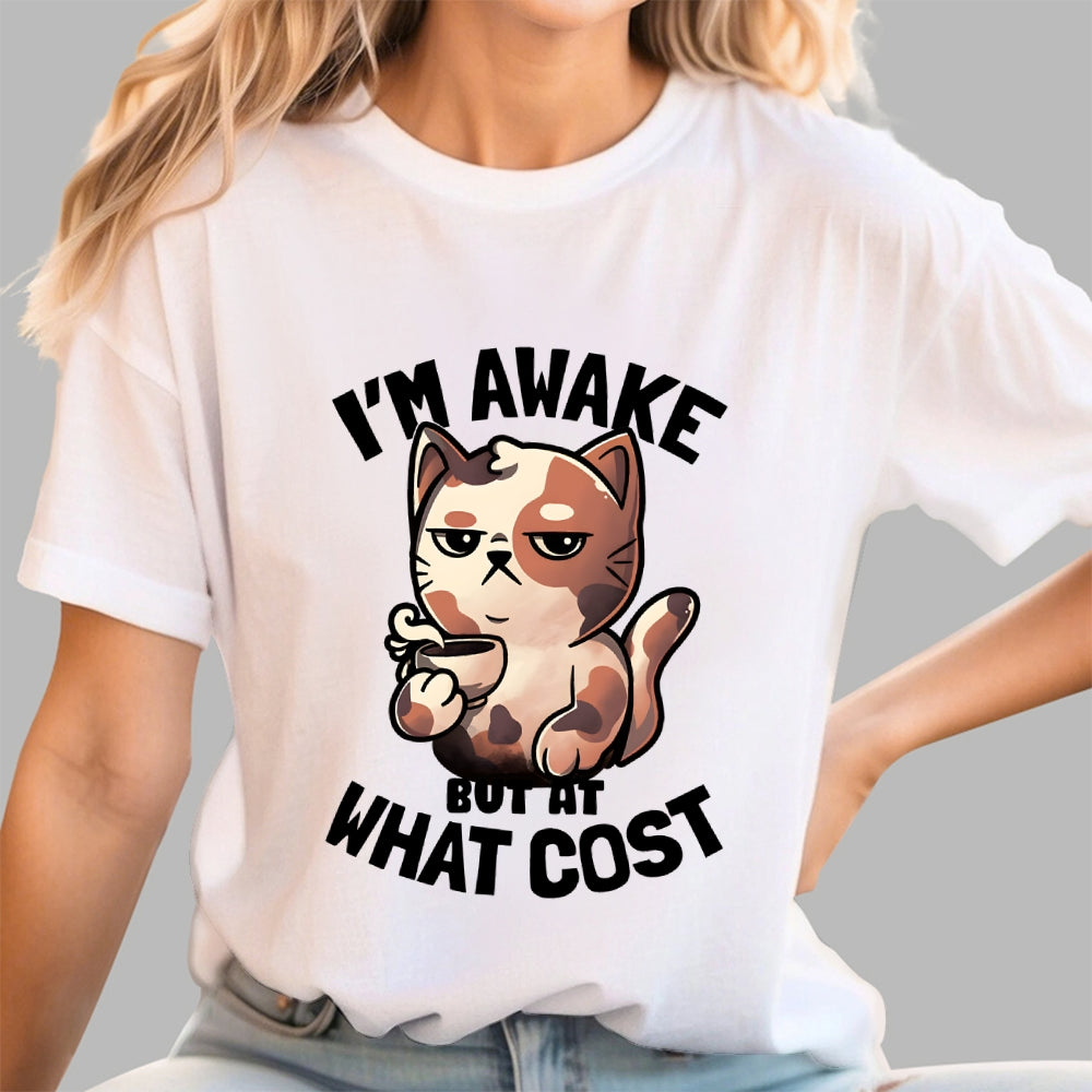 I'm Awake But At What Cost'  T-Shirt