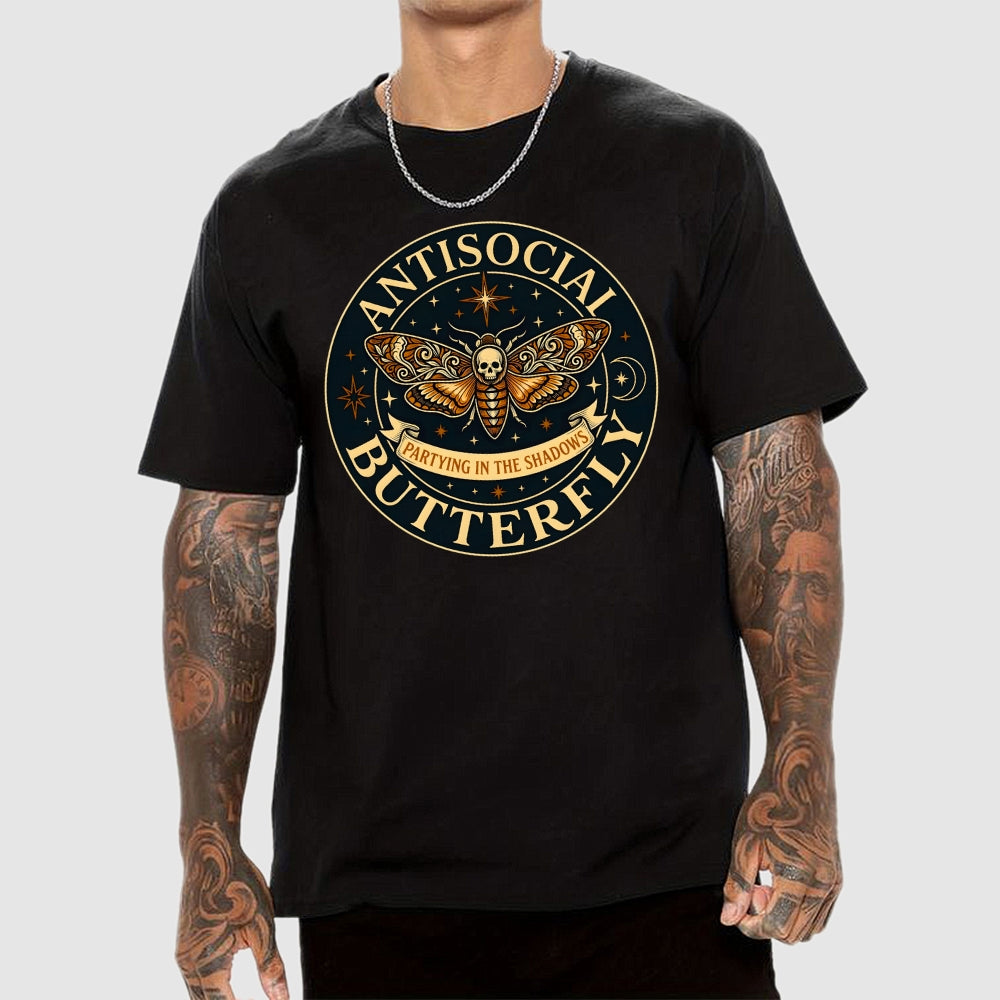Antisocial Butterfly   T-Shirt