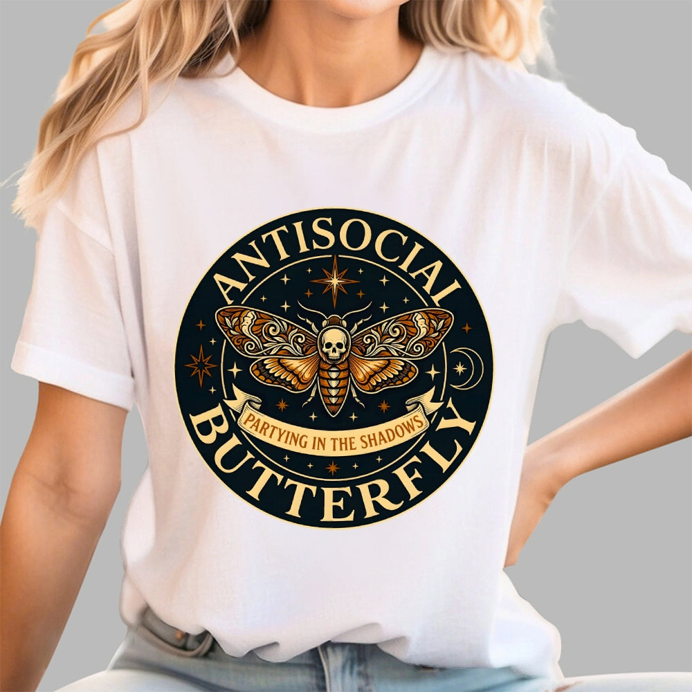 Antisocial Butterfly   T-Shirt