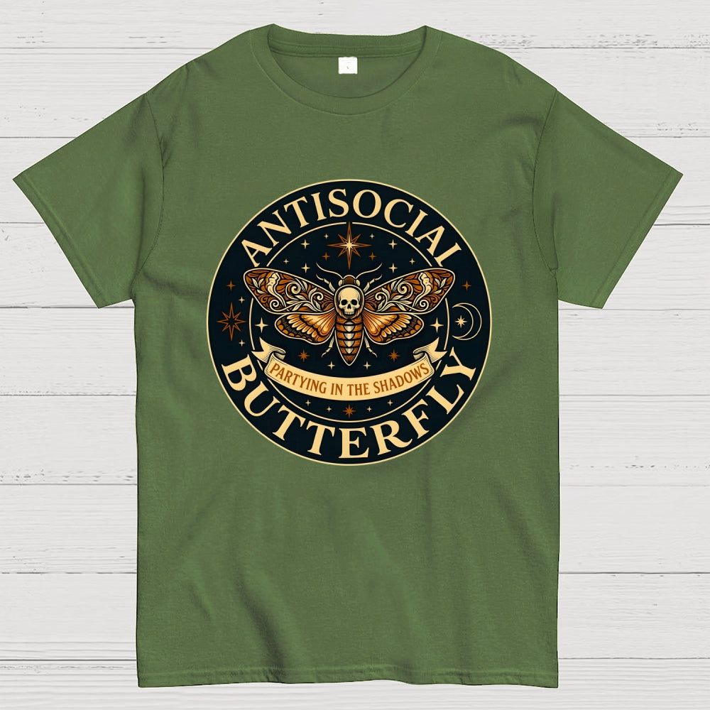 Antisocial Butterfly   T-Shirt