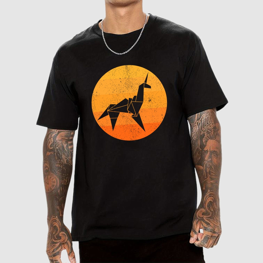 Origami Unicorn  T-Shirt