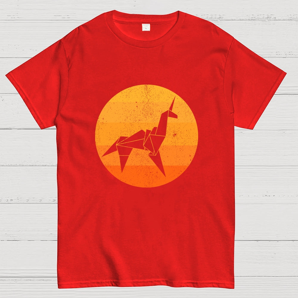 Origami Unicorn  T-Shirt