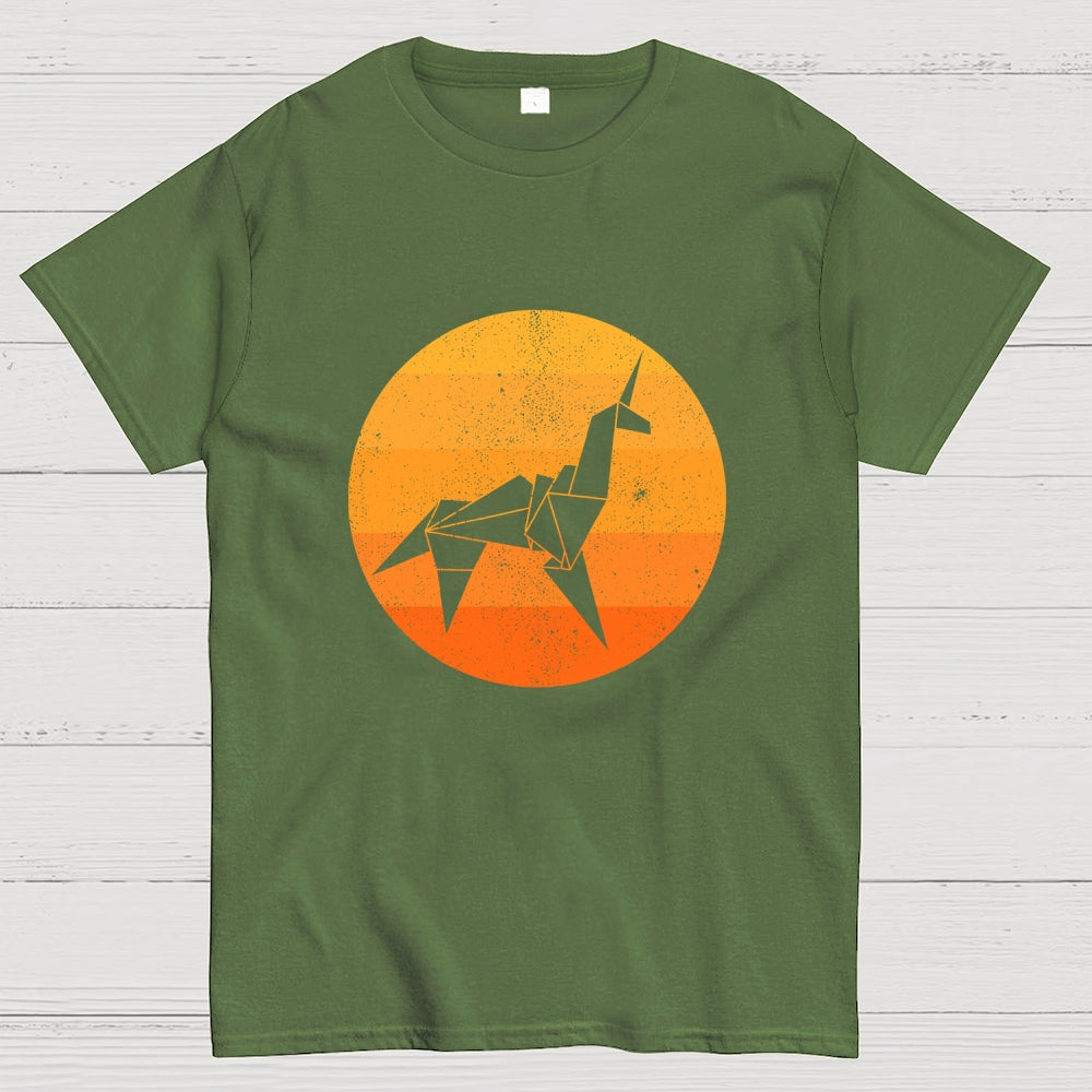 Origami Unicorn  T-Shirt