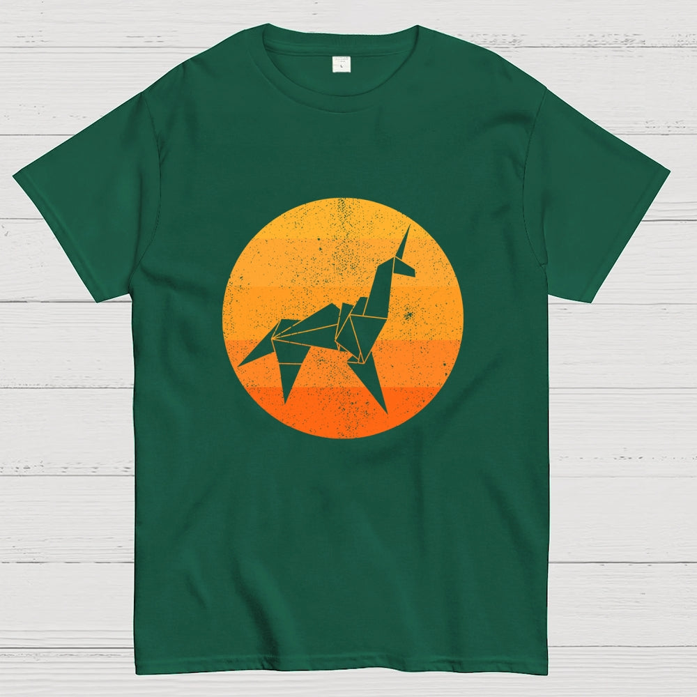 Origami Unicorn  T-Shirt