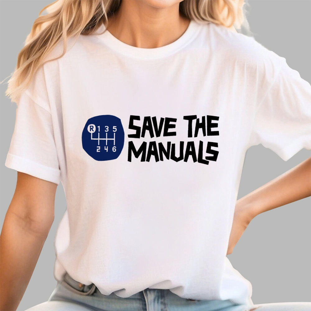 Save The Manuals Art Print  T-Shirt