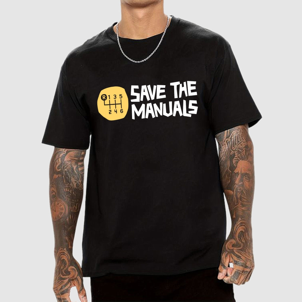 Save The Manuals Art Print  T-Shirt