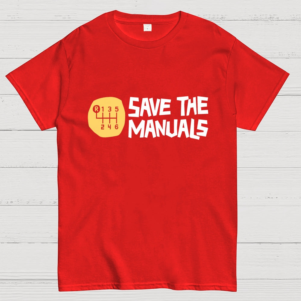 Save The Manuals Art Print  T-Shirt